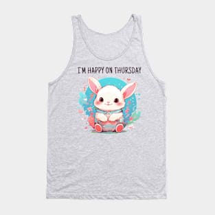 Happy thursday rabbit Tank Top